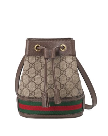 Gucci Ophidia Mini GG Bucket Bag 550620 Dark Coffee